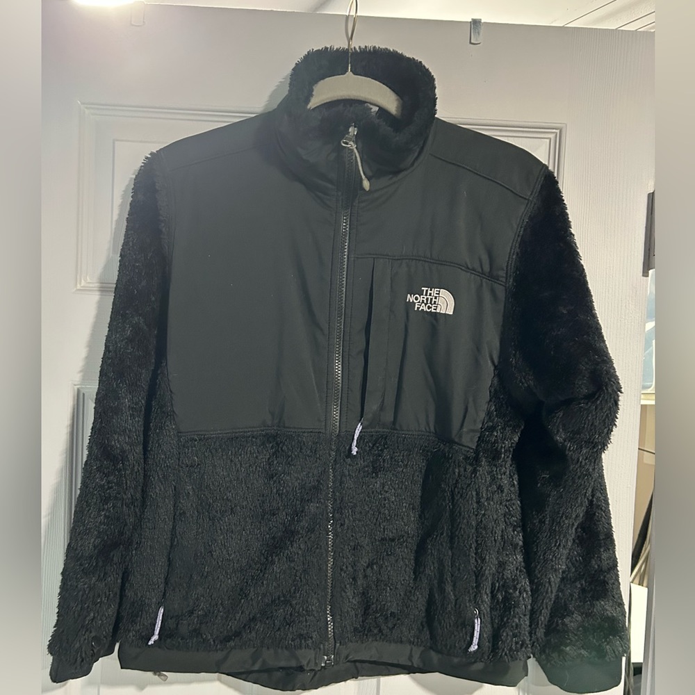 North face fuzzy jacket
